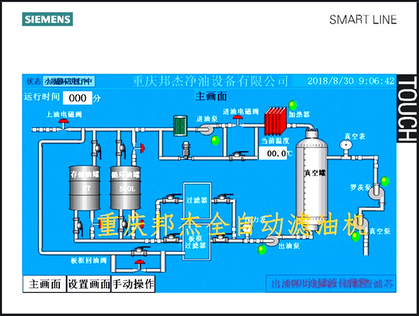 PLC全自動硅油雙級真空濾油機